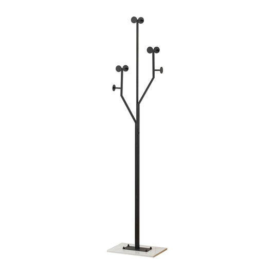 JIAYUEJU Heavy Duty Coat Rack Tree-shaped Metal Freestanding Coat Tree with Sturdy Marble Base Corner Coat Rack for Bedroom Entryway Hallway 14.96 x 10.24 x 68.9 Inches